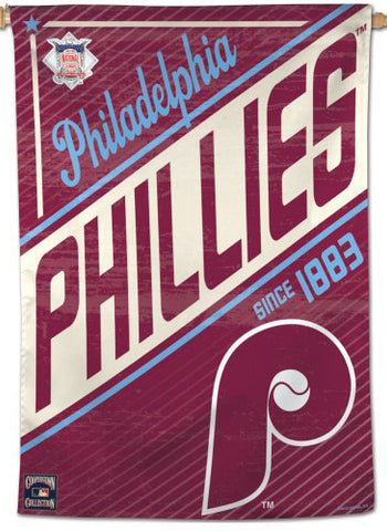 Philadelphia Phillies "Since 1883" Cooperstown Collection Premium 28x40 Wall Banner - Wincraft Inc.