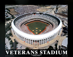 Philadelphia Phillies Veterans Stadium Classic Gameday Poster Print - Aerial Views 2003