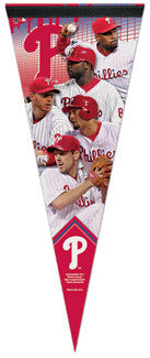 Philadelphia Phillies "Five Stars" Premium Felt Collector's Pennant - Wincraft 2011