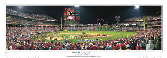 Philadelphia Phillies "2008 World Series Opening" Panoramic Poster Print - Everlasting Images
