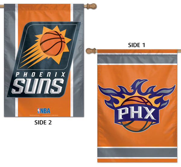 Phoenix Suns Official NBA Basketball Team Logos 2-Sided 28x40 Wall BANNER - Wincraft Inc.