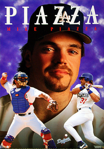 Mike Piazza Dodgers Superstar (1998) Vintage Original Poster