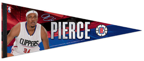 Paul Pierce "Signature Series" LA Clippers NBA Premium Felt Collector's Pennant - Wincraft
