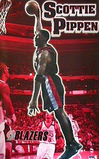 Scottie Pippen "Slam" Portland Trail Blazers Poster - Starline 2000