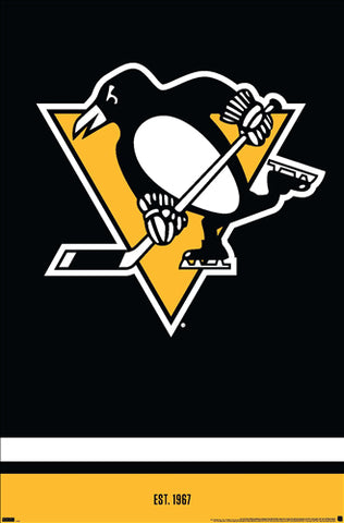 Pittsburgh Penguins "Est. 1967" Official NHL Hockey Team Logo Poster - Costacos Sports
