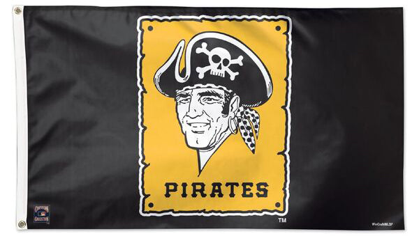 Pittsburgh Pirates Retro 1967-86 Style Cooperstown Collection MLB Baseball Deluxe-Edition 3'x5' Flag