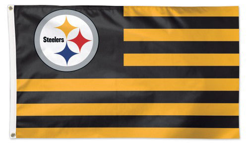 Pittsburgh Steelers "Americana" Official NFL Football HUGE 3'x5' Deluxe-Edition Team FLAG - Wincraft