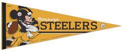 Pittsburgh Steelers "Mickey QB Gunslinger" Official NFL/Disney Premium Felt Pennant - Wincraft Inc.