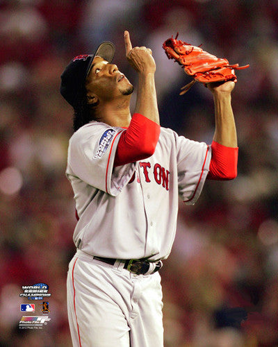 Pedro Martinez "Divine" (2004 World Series) Boston Red Sox Premium Poster Print - Photofile