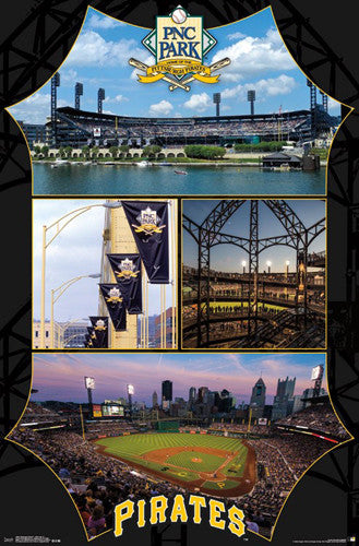 PNC Park Map Art - City Prints