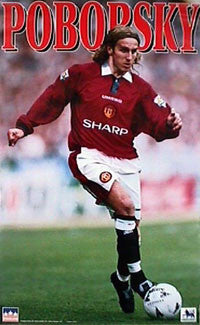 Karel Poborsky "Action" Manchester United FC Poster - Starline Inc. 1996