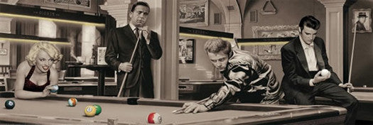 Game of Fate (Legends Playing Pool) HUGE Wall-Sized Poster - Pyramid International