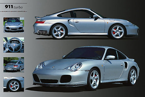 Porsche 911 GT2 Commemorative Wall Poster - Eurographics Inc