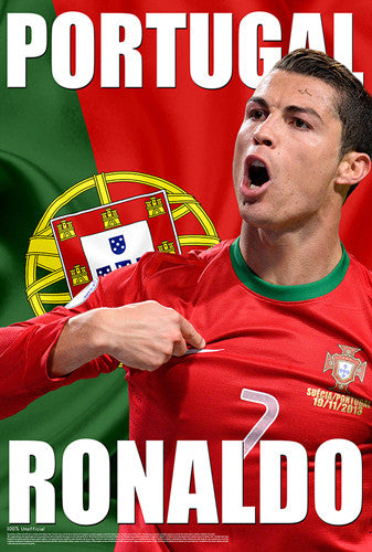 Cristiano Ronaldo "Portugal Proud" World Cup 2014 Soccer Superstar Poster - Starz