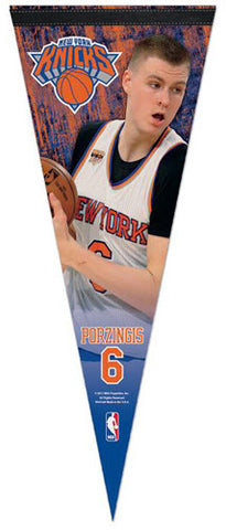Kristaps Porzingis New York Knicks Superstar Series Premium Felt Collector's Pennant - Wincraft 2017