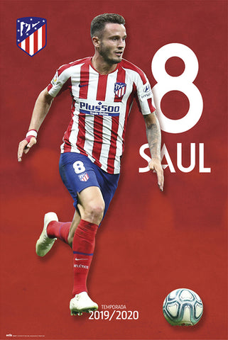 Saul Niguez "Superstar" Atletico Madrid Official Team Portrait Poster - G.E. (Spain)