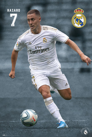 Eden Hazard "Superstar" Real Madrid CF Official La Liga Soccer Poster - G.E. (Spain) 2020