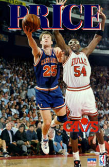Mark Price "Battle the Bulls" Cleveland Cavaliers Poster - Starline 1993