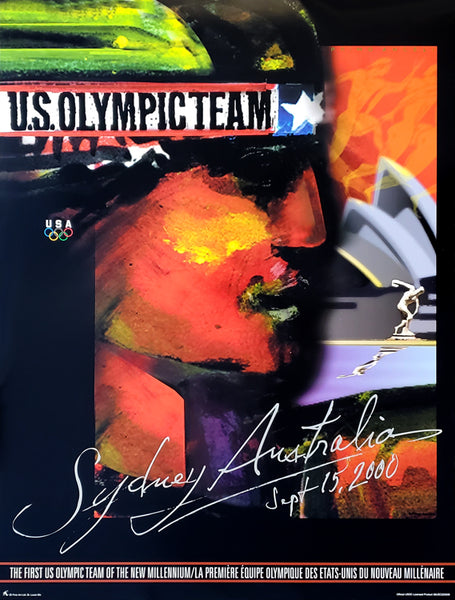 Sydney 2000 Olympic Games Official US Olympic Team Commemorative Wall Poster Print by Primo Angeli - Fine Art Ltd.