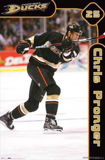 Chris Pronger "Superstar" Anaheim Ducks NHL Action Poster - Costacos 2007