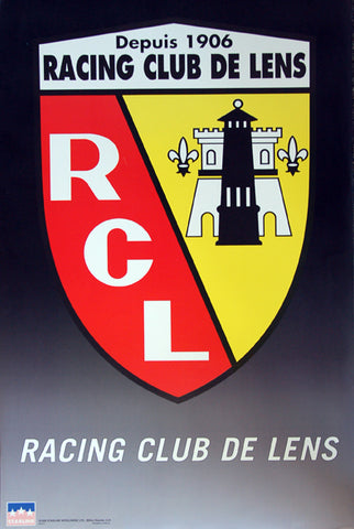 Racing Club de Lens Ligue 1 Official Team Logo Crest Soccer Poster - Starline Inc.