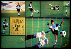 Tab Ramos "The Reign in Spain" (1993) Vintage Soccer Poster - Nike Inc.