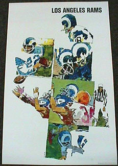 Los Angeles Rams NFL Collectors Series Vintage Original Theme Art ...