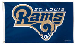 St. Louis Rams Official NFL Football DELUXE 3' x 5' Flag - Wincraft Inc.
