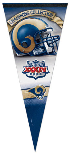St. Louis Rams Super Bowl XXXIV Champions EXTRA-LARGE Premium Pennant