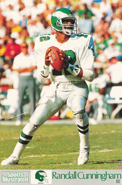 Randall Cunningham Sports Illustrated Signature Series Philadelphia Eagles Poster - Marketcom Inc. 1990
