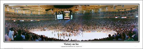 New York Rangers "Victory On Ice" 1994 Stanley Cup Panoramic Poster Print - Everlasting