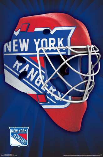 New York Rangers NHL Hockey Official Team Logo Mask-Theme Wall POSTER - Trends