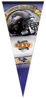 Baltimore Ravens Super Bowl XXXV Champions EXTRA-LARGE Premium Pennant