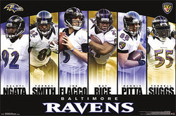 Baltimore Ravens "Super Six" (2013) Six-Player Action Poster - Costacos 2013