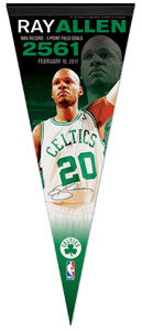 Ray Allen "2561" 3-Point Record Commemorative Pennant (LE /500) - Wincraft Inc.