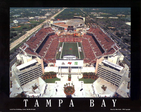 Tampa Bay Bucs Raymond James Stadium "From Above" Premium Poster Print - Aerial Views