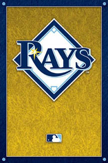 Tampa Bay Rays Baseball Official Logo Poster - Costacos