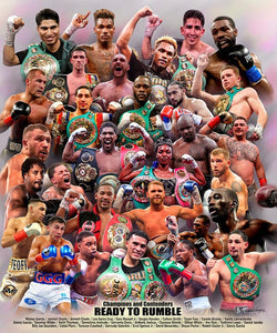 Boxing Superstars "Ready to Rumble" (29 Champions and Contenders) Premium Poster Print - Wishum Gregory 2020