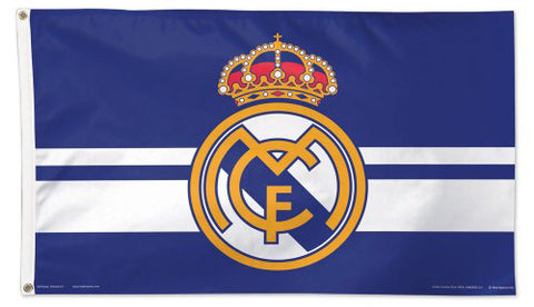 Real Madrid Flag Large -White/Blue