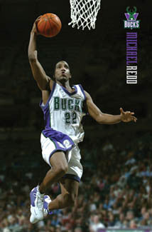 Michael Redd "Action" Milwaukee Bucks Poster - Costacos 2005