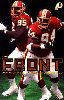 Washington Redskins "The Front" (Wilkinson, Stubblefield) Poster - Costacos 1998