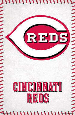 retro cincinnati reds scorecard metal sign baseball art prints wood sports  posters vintage - Row One Brand