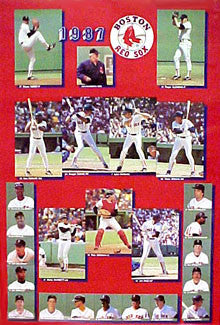 Boston Red Sox 1987 Team Composite Poster - Action Poster Co.