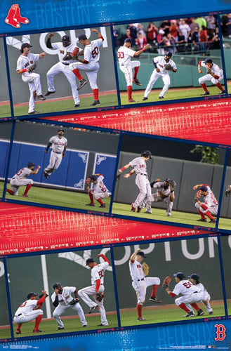 MLB Boston Red Sox - Xander Bogaerts Wall Poster, 22.375 x 34, Framed