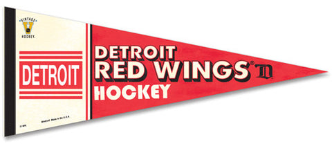 Detroit Red Wings (Cougars) "Vintage Hockey" Premium Pennant