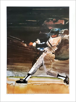Reggie Jackson "Pure Power" New York Yankees Art Poster Print by Walt Spitzmiller - Spectrum Fine Art 1981