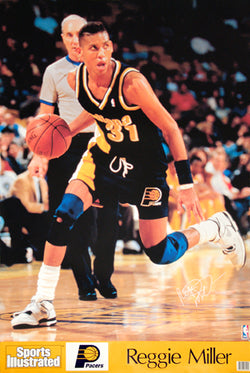 Reggie Miller "Signature Series" Indiana Pacers Classic Poster - Marketcom/SI 1990