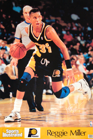 Reggie Miller "Signature Series" Indiana Pacers Classic Poster - Marketcom/SI 1990