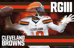 Robert Griffin III "Gunslinger" Cleveland Browns NFL Action Wall Poster - Trends International 2016