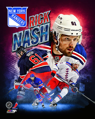 Rick Nash "Red White and Blue" New York Rangers Hockey Premium Poster Print - Photofile 16x20